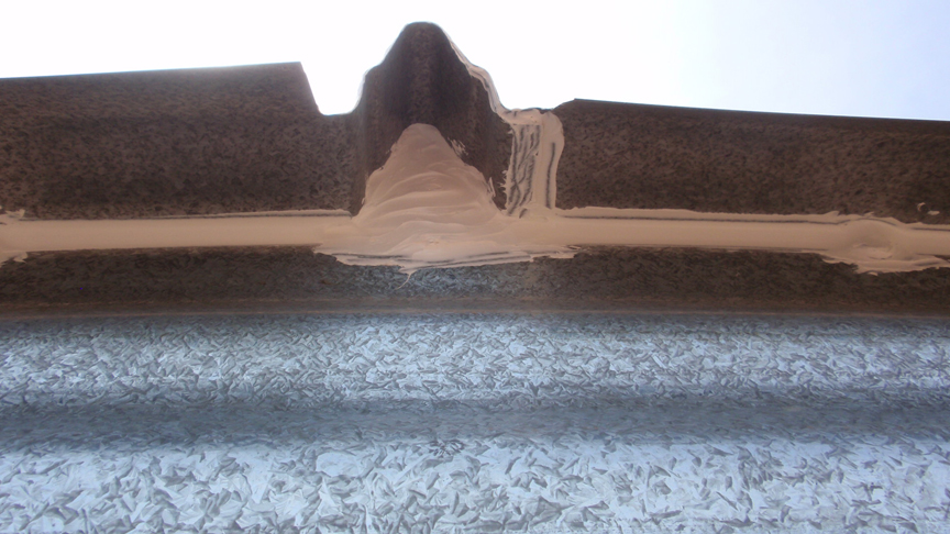 Step 5: The roof to wall section which is called the eave is generally the hardest area to seal. The void at