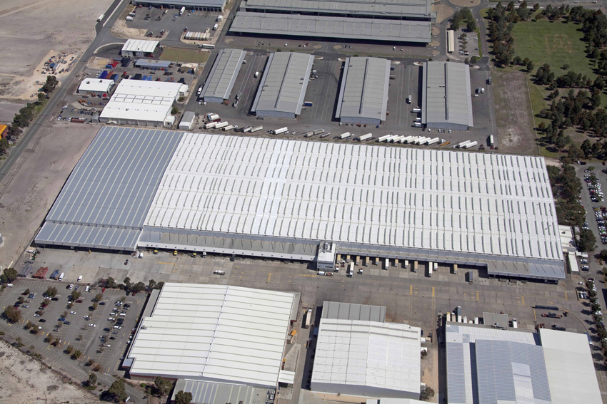 Step 8: An aerial photo showing the size of the warehouse and project.
